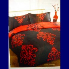 bed set  Black And Red Motive-Size:QUEEN